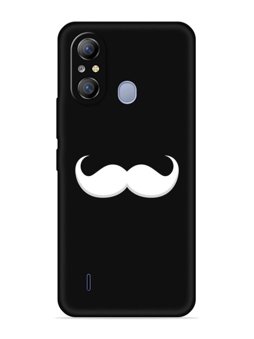 Mustache Vector Embossed Soft Silicone Case for Itel A49 Zapvi