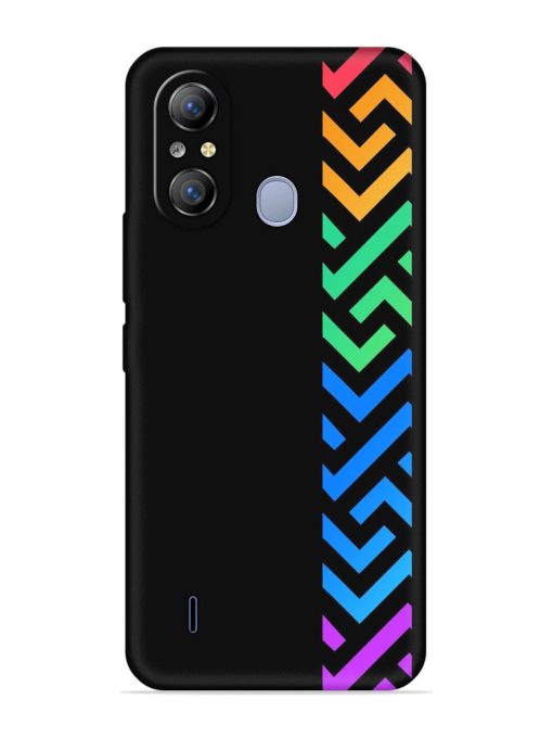 Colorshape Stripes Embossed Soft Silicone Case for Itel A49 Zapvi