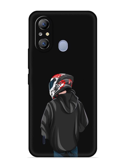 Motorcycle Rider Embossed Soft Silicone Case for Itel A49 Zapvi