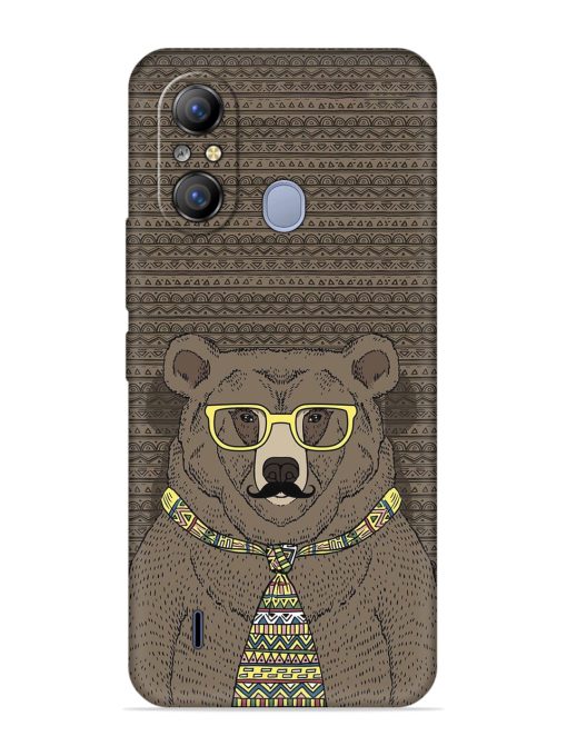 Grizzly Bear Embossed Soft Silicone Case for Itel A49 Zapvi