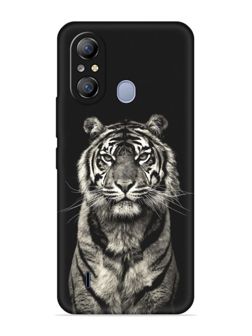 Tiger Art Embossed Soft Silicone Case for Itel A49 Zapvi