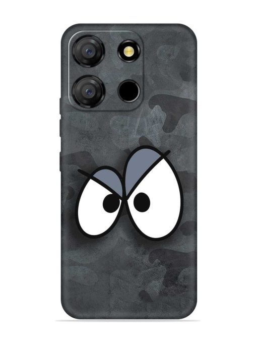 Big Eyes Night Mode Embossed Soft Silicone Case for Itel A60 Zapvi