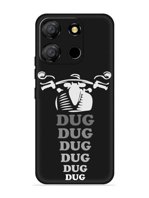 Dug Dug Dug Embossed Soft Silicone Case for Itel A60 Zapvi