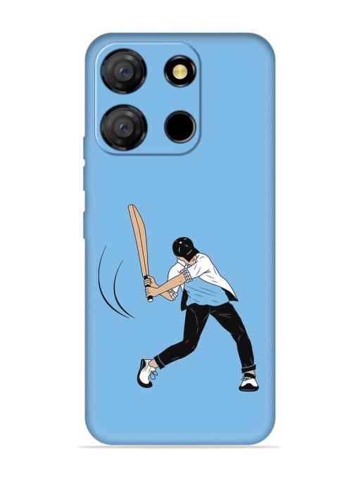 Cricket Gully Boy Embossed Soft Silicone Case for Itel A60 Zapvi