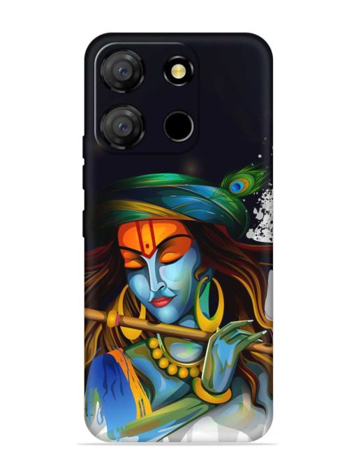 Krishna Art Embossed Soft Silicone Case for Itel A60 Zapvi