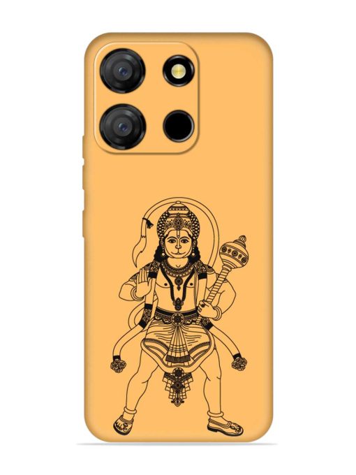 Indian God Hanuman Embossed Soft Silicone Case for Itel A60 Zapvi