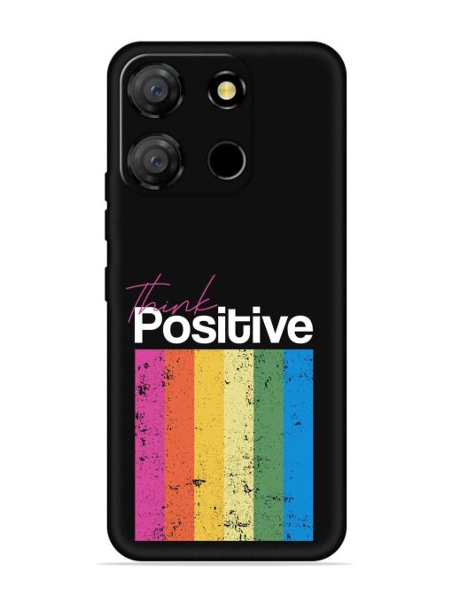 Think Positive Typography Embossed Soft Silicone Case for Itel A60