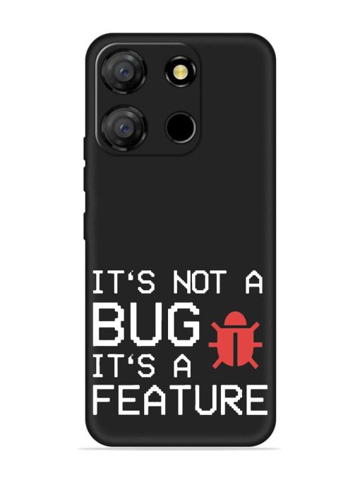 Not Bug Feature Embossed Soft Silicone Case for Itel A60 Zapvi