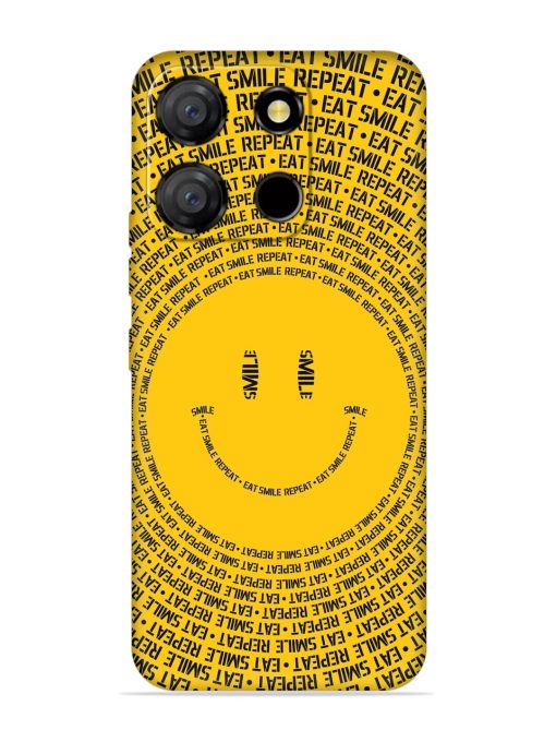 Smiley Embossed Soft Silicone Case for Itel A60