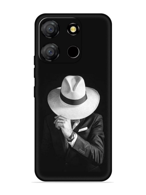 Men Under Hat Embossed Soft Silicone Case for Itel A60 Zapvi