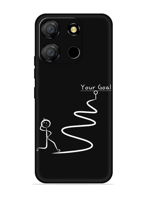 Your Goal Embossed Soft Silicone Case for Itel A60 Zapvi