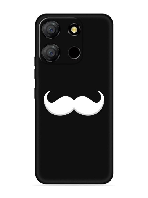 Mustache Vector Embossed Soft Silicone Case for Itel A60 Zapvi