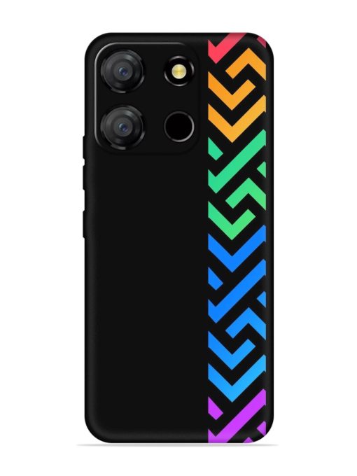 Colorshape Stripes Embossed Soft Silicone Case for Itel A60