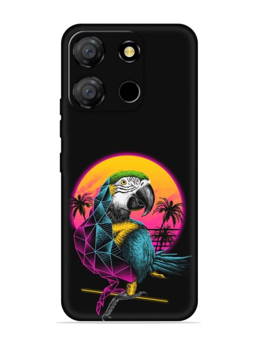 Rad Parrot Embossed Soft Silicone Case for Itel A60 Zapvi