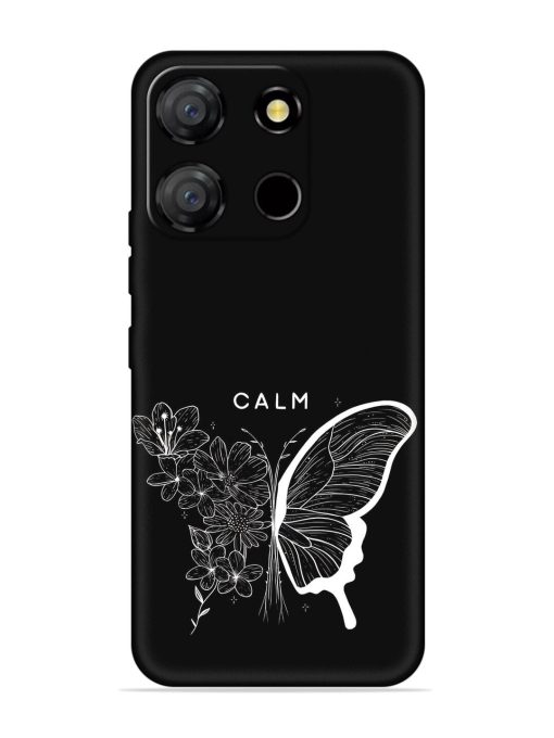 Calm Embossed Soft Silicone Case for Itel A60 Zapvi