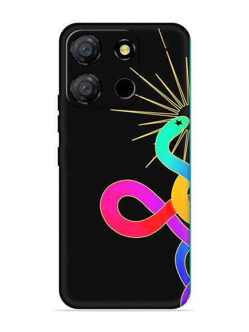 Art Geometric Abstraction Embossed Soft Silicone Case for Itel A60 Zapvi