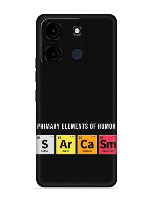 Primary Elements Humor Embossed Soft Silicone Case for Itel A60S Zapvi