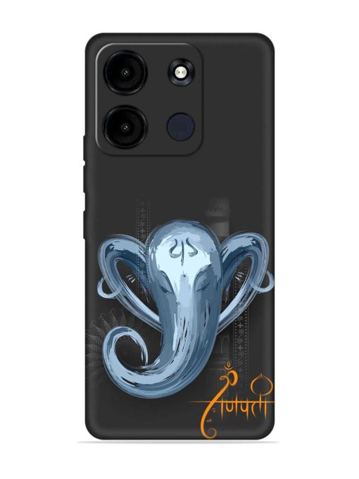 Illustration Lord Ganpati Embossed Soft Silicone Case for Itel A60S Zapvi