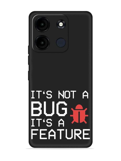 Not Bug Feature Embossed Soft Silicone Case for Itel A60S