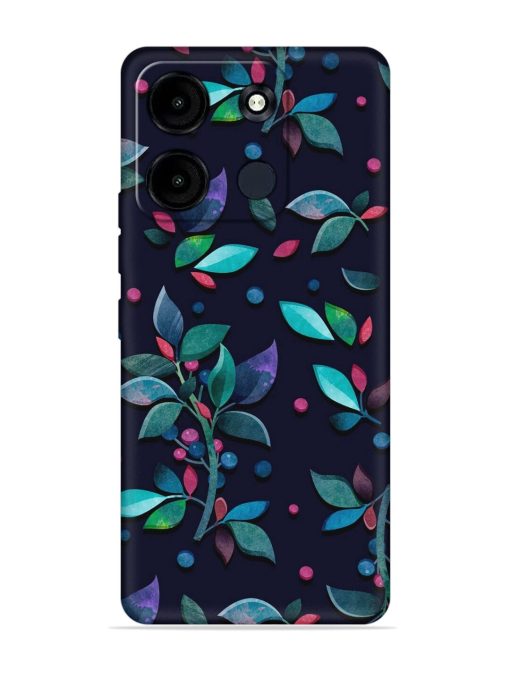 Decorative Watercolor Flower Embossed Soft Silicone Case for Itel A60S Zapvi