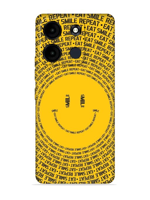 Smiley Embossed Soft Silicone Case for Itel A60S Zapvi