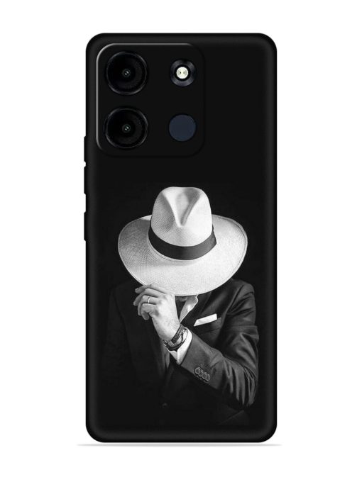 Men Under Hat Embossed Soft Silicone Case for Itel A60S Zapvi