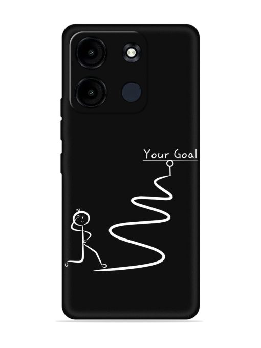 Your Goal Embossed Soft Silicone Case for Itel A60S Zapvi