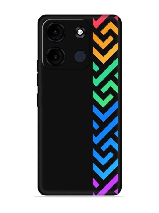 Colorshape Stripes Embossed Soft Silicone Case for Itel A60S Zapvi