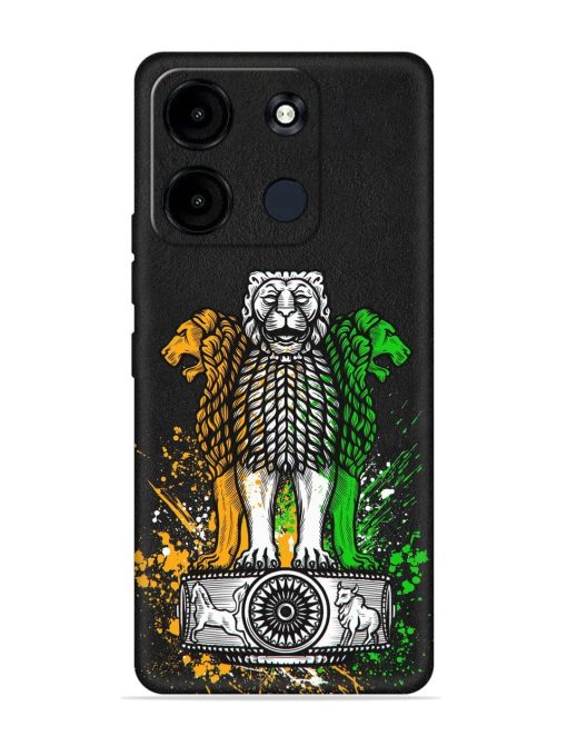 Pillars Of Ashoka Embossed Soft Silicone Case for Itel A60S Zapvi