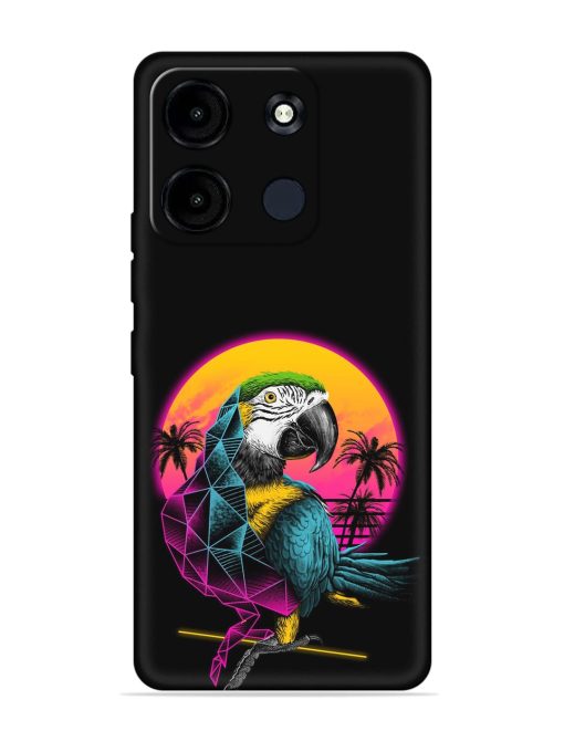 Rad Parrot Embossed Soft Silicone Case for Itel A60S Zapvi