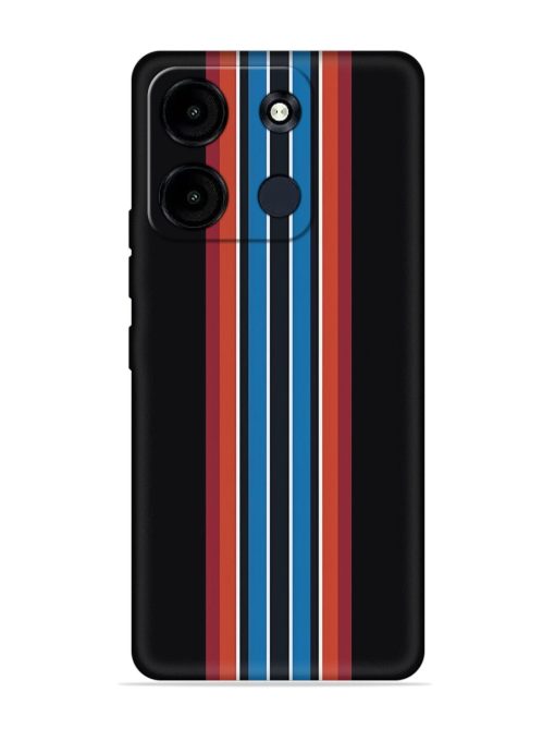 Vertical Strips Embossed Soft Silicone Case for Itel A60S Zapvi