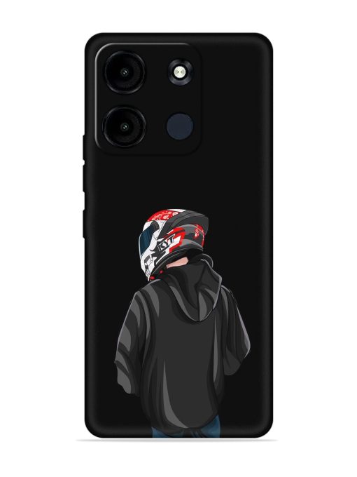 Motorcycle Rider Embossed Soft Silicone Case for Itel A60S Zapvi