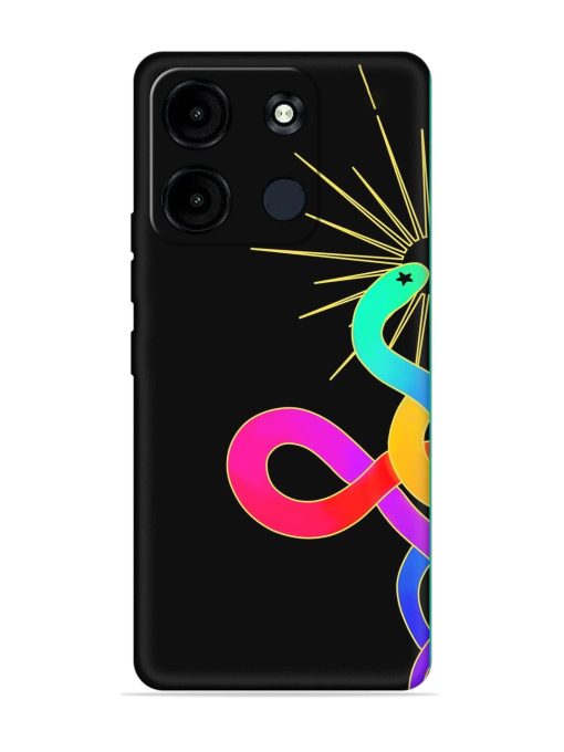 Art Geometric Abstraction Embossed Soft Silicone Case for Itel A60S Zapvi