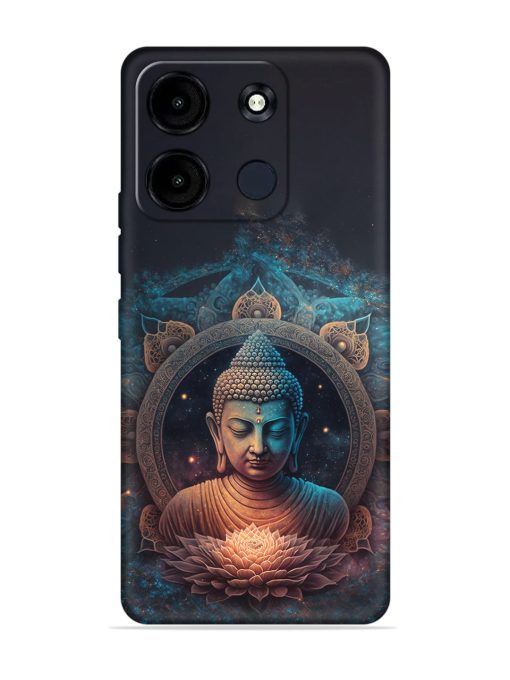 Gautam Buddha Embossed Soft Silicone Case for Itel A60S Zapvi