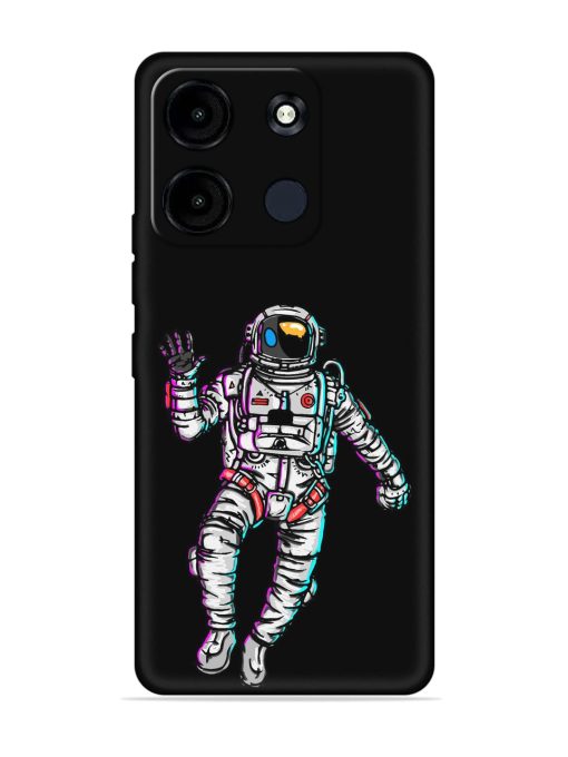 Spaceman Embossed Soft Silicone Case for Itel A60S Zapvi