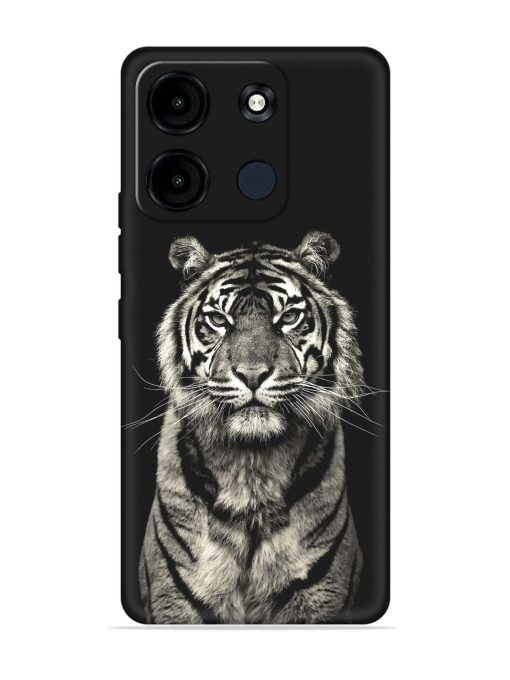 Tiger Art Embossed Soft Silicone Case for Itel A60S Zapvi