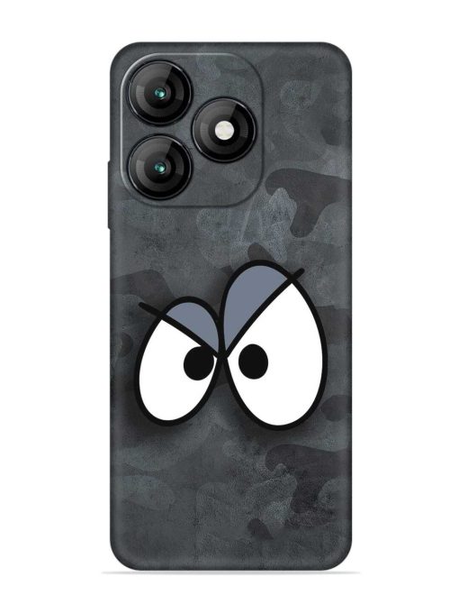 Big Eyes Night Mode Embossed Soft Silicone Case for Itel A70 Zapvi