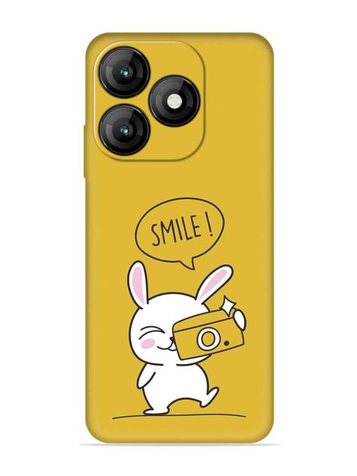 Hey Smile Please Embossed Soft Silicone Case for Itel A70 Zapvi