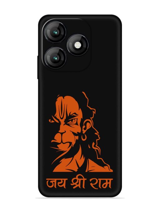 Angry Hanuman Embossed Soft Silicone Case for Itel A70 Zapvi