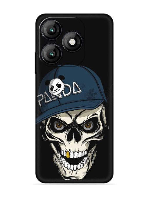 Panda Skull Embossed Soft Silicone Case for Itel A70 Zapvi