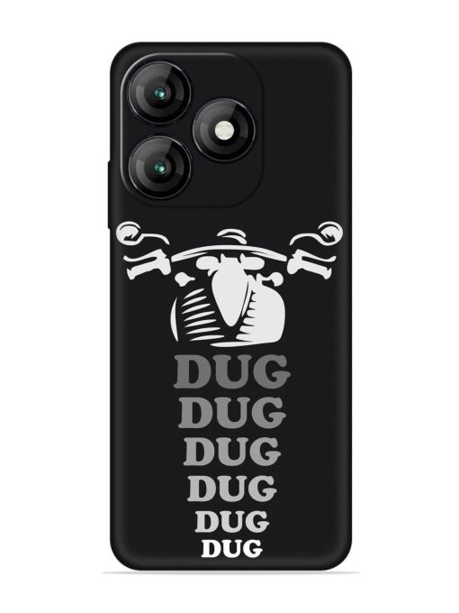 Dug Dug Dug Embossed Soft Silicone Case for Itel A70 Zapvi