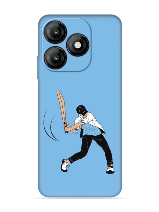 Cricket Gully Boy Embossed Soft Silicone Case for Itel A70 Zapvi