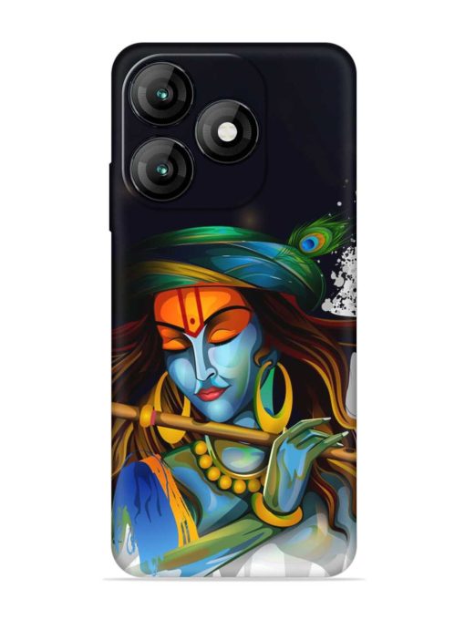 Krishna Art Embossed Soft Silicone Case for Itel A70 Zapvi