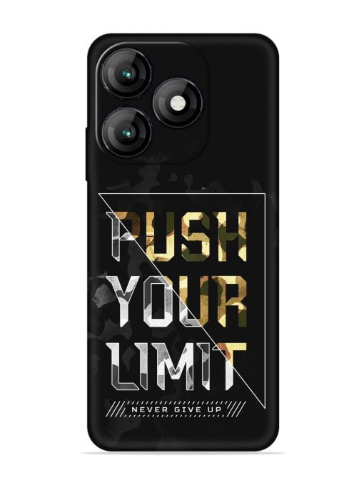 Push Your Limits Embossed Soft Silicone Case for Itel A70 Zapvi