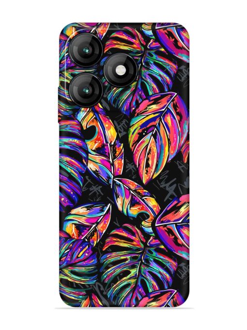 Tropical Seamless Vector Embossed Soft Silicone Case for Itel A70 Zapvi