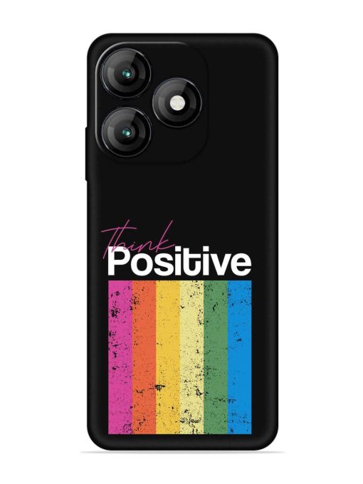 Think Positive Typography Embossed Soft Silicone Case for Itel A70