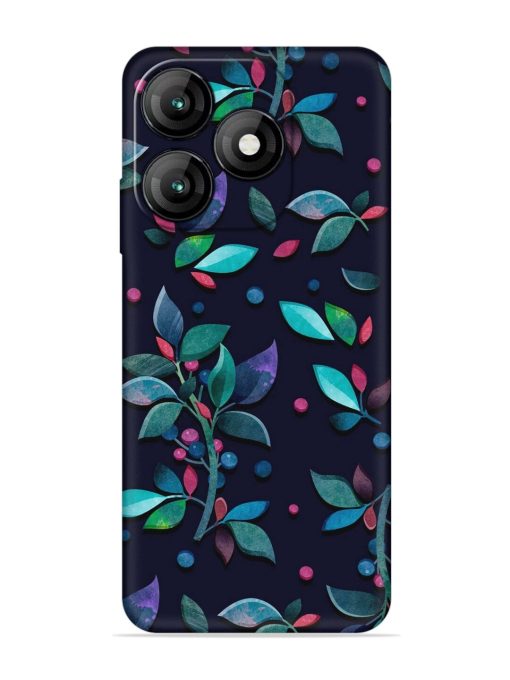 Decorative Watercolor Flower Embossed Soft Silicone Case for Itel A70