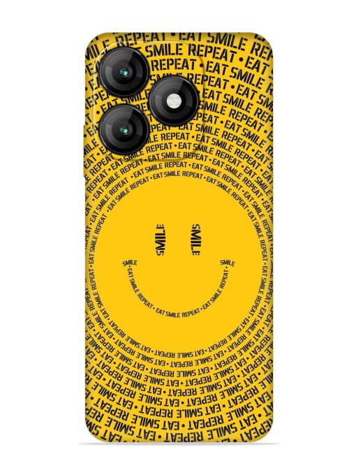 Smiley Embossed Soft Silicone Case for Itel A70