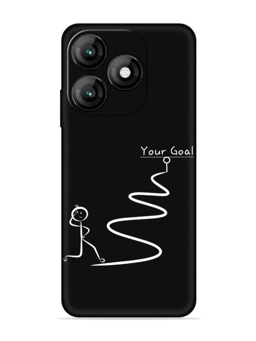 Your Goal Embossed Soft Silicone Case for Itel A70 Zapvi