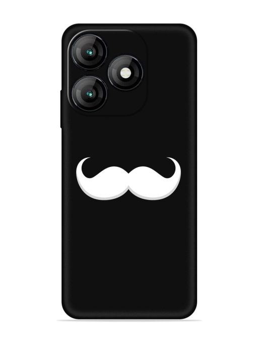 Mustache Vector Embossed Soft Silicone Case for Itel A70 Zapvi